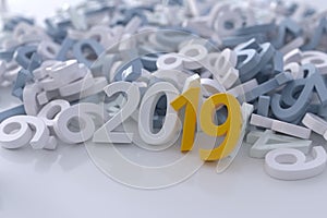 Business calendar cover for 2019 year