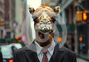 Business Camel in the City
