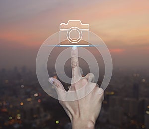 Business camera service shop concept