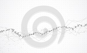 Business candle stick graph chart of stock market investment trading