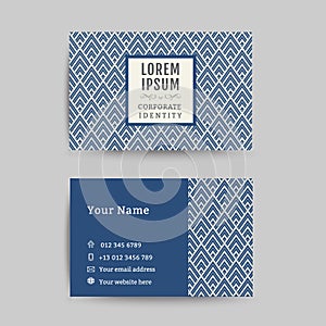 Business card art deco design template 03