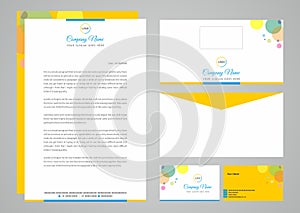 BUSINESS CARD LETTERHEAD CORPORATE STATIONARY