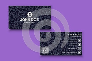 business card, Modern business card design vector template, Corporate identity, Contact card, name card, print design