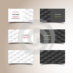 Business card set