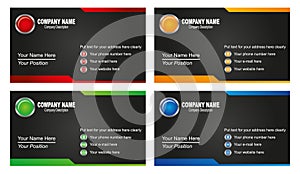 Business card template