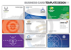 Business Card Template Design 001