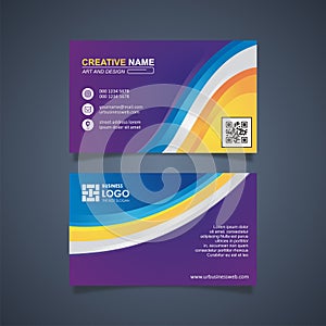 Business Card Template design, trendy and modern