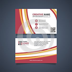 Business Card Template design, trendy and modern