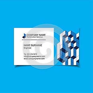 Business card template design. Vector