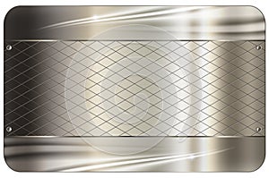 Business card template.Metal abstract background.