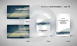 Business card template set