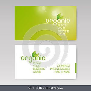 Business card templates. Vector illustration