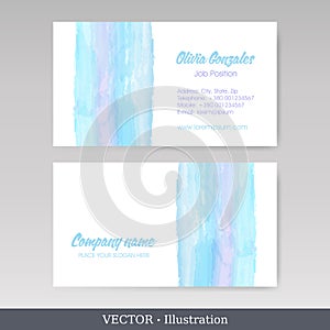 Business card templates. Vector illustration