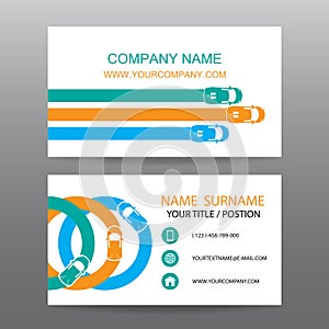 Business card vector background,car salesman