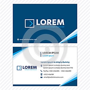 Business card Vector Template, Tech Logo Link Network, Visiting Card Corporate Identity