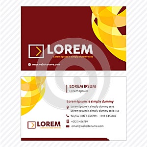 Business card Vector Template, Tech Logo Link Network, Visiting Card Corporate Identity