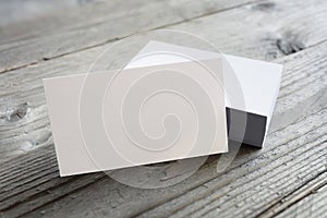 Business cards blank mockup