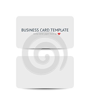 Business cards blank mockup template