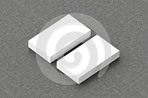 Business cards blank mockup - template, 3D illustration