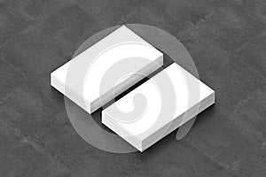 Business cards blank mockup - template, 3D illustration