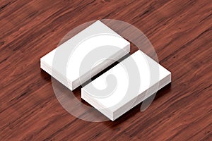 Business cards blank mockup - template, 3D illustration