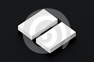 Business cards blank mockup - template, 3D illustration