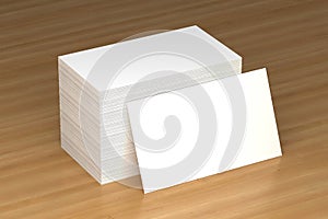 Business cards blank mockup - template, 3D illustration