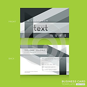 Business cards Design with abstract banding shape background