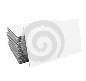 Business Cards Stack Pile Blank Copy Space Your Business Company