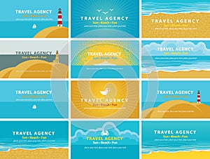 Business cards for travel agency