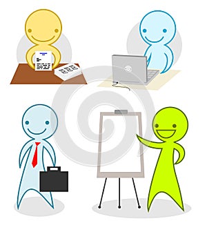 Business cartoon people