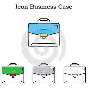 Business Case flat icon design for infographics and businesses