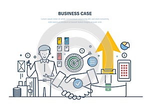 Business case, investment research, proposals. Analysis of costs, benefits, risks.