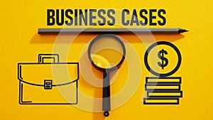 Business case study is shown using the text