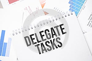 business case text on paper on the chart background with pen