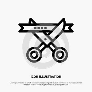 Business, Ceremony, Modern, Opening Line Icon Vector