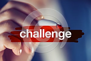Business challenge concept