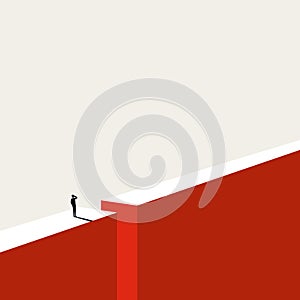 Business challenge, opportunity vector concept. Symbol of finding solution, achievement, success. Minimal illustration