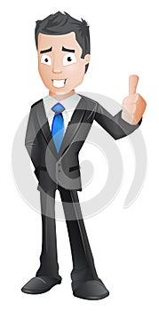Business character thumb up