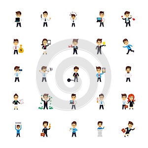 Business Characters Icons Collection