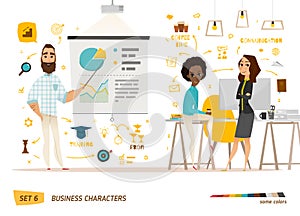 Business characters scene.