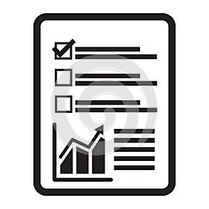 Business chart icon