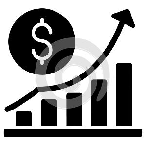 Business chart icon .Financial Flow Statements.