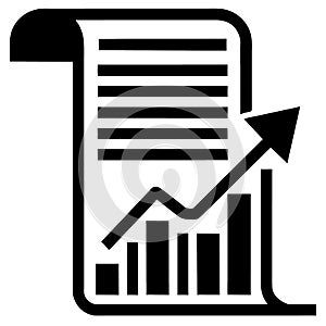 Business chart icon .Financial Flow Statements.