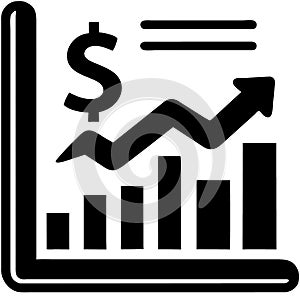 Business chart icon .Financial Flow Statements.