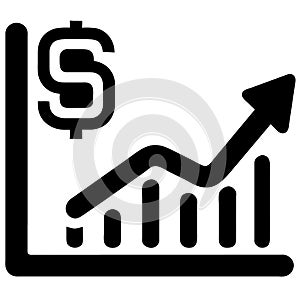 Business chart icon .Financial Flow Statements.