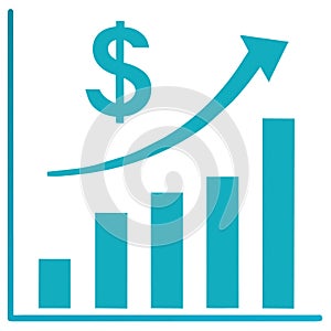 Business chart icon .Financial Flow Statements.