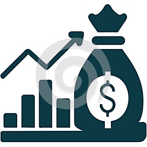 Business chart icon .Financial Flow Statements.