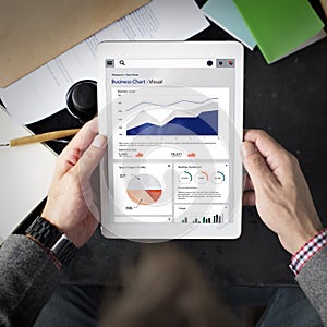 Business Chart Report Statistic Planning Analysis Concept