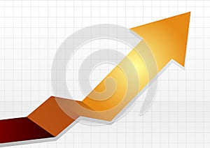 Business chart white